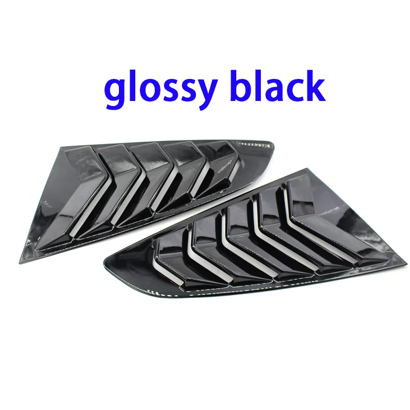 2 шт. черные боковые стекла 1/4 замена крышки жалюзи для Ford Mustang 2015-2017 Стайлинг