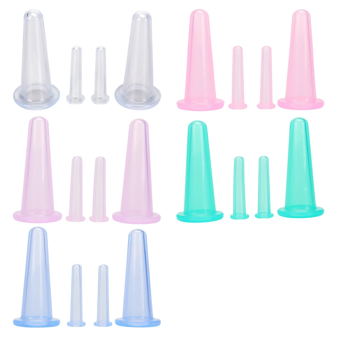 1/4 шт. массаж лица чашка чашки вакуумный целлюлит уход за телом терапия Уход кожей