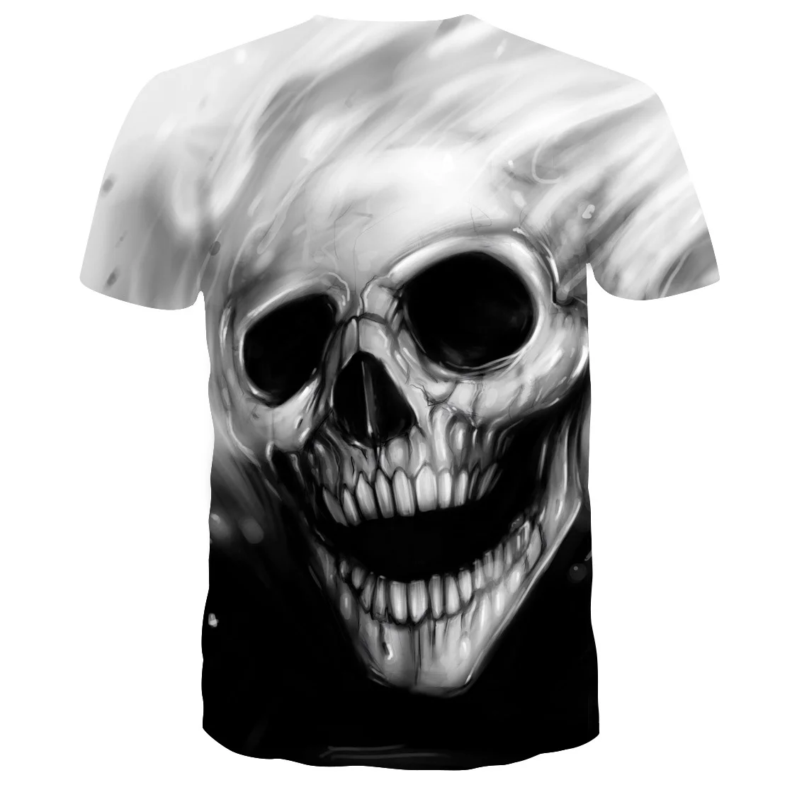 

Skull Men's T-Shirts Men's Hip Hop 3D Shirts Horror O-Neck T-shirt Summer Fashion Tops Boys Clothing Large Size Streetwear Tops