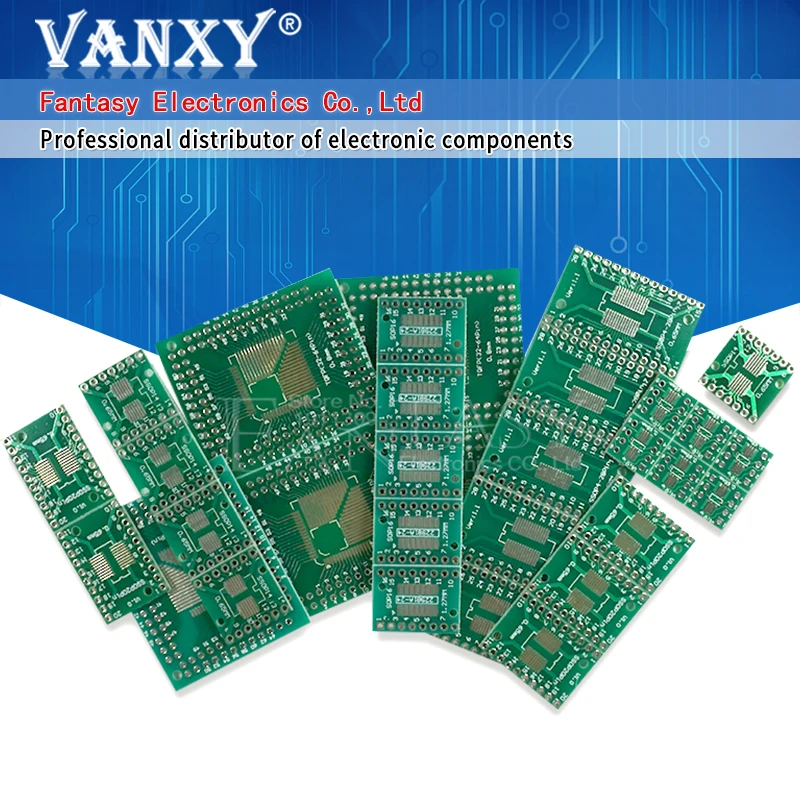 Комплект печатной платы 30 шт. адаптер для поверхностного монтажа FQFP SOP8 SOP14 SOP16 SOP20