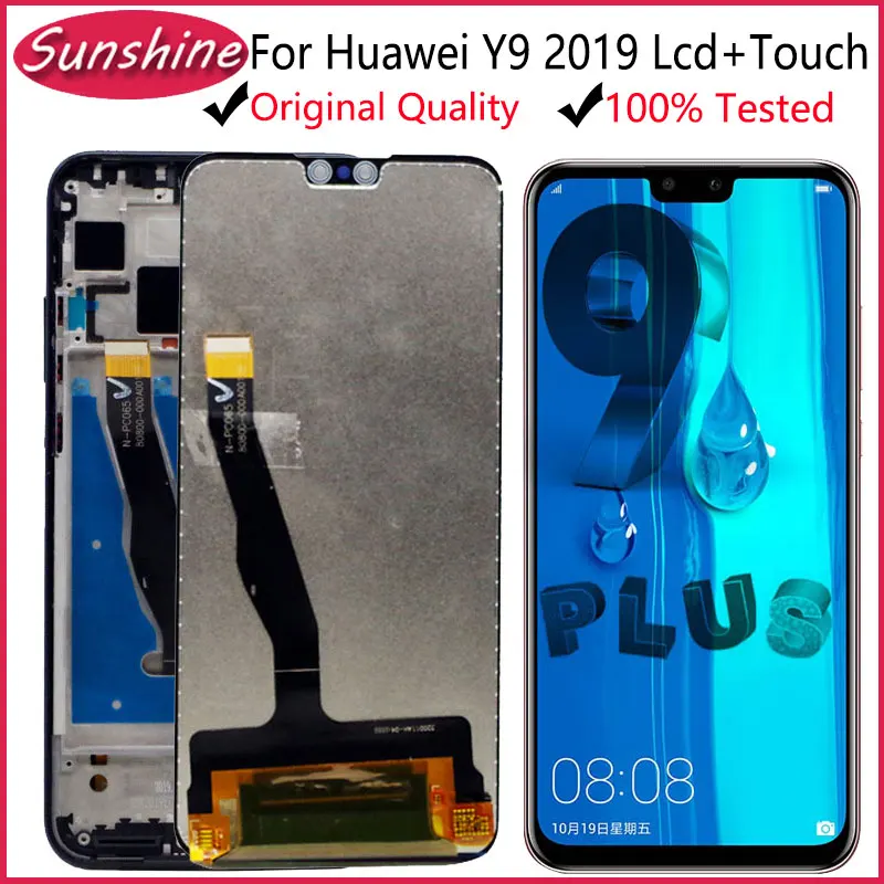 6 5 ''ЖК дисплей с рамкой для HUAWEI Y9 2019 ЖК Enjoy 9 Plus сенсорный экран дигитайзер