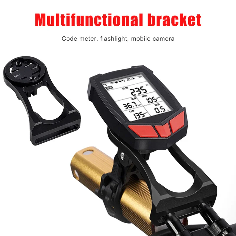

MTB Bicycle Computer Holder Road Extended Installation Bike Stem Support Camera Light Mount Stand Stopwatch Speedomete Base