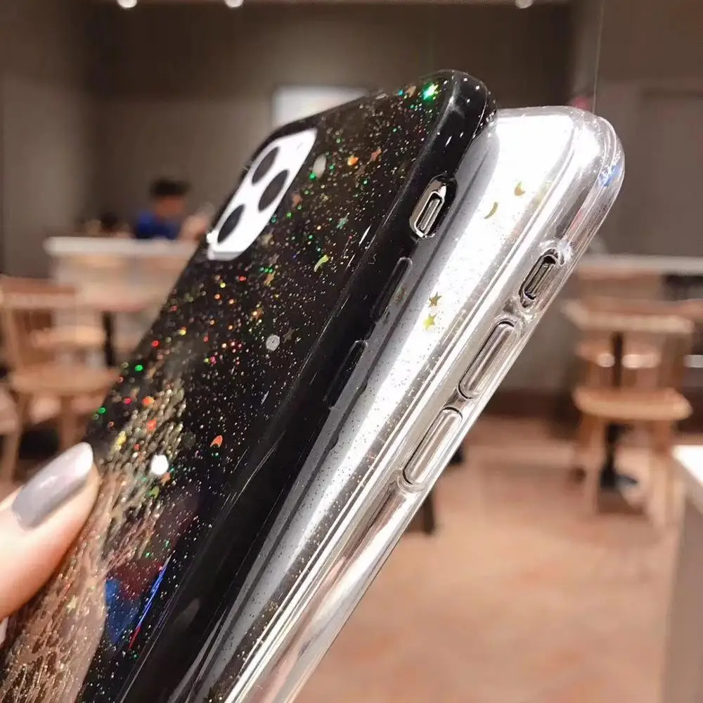 Шикарный Блестящий чехол для телефона iPhone 11 Pro Max XR XS X 6 6S 7 8 Plus эпоксидный задняя