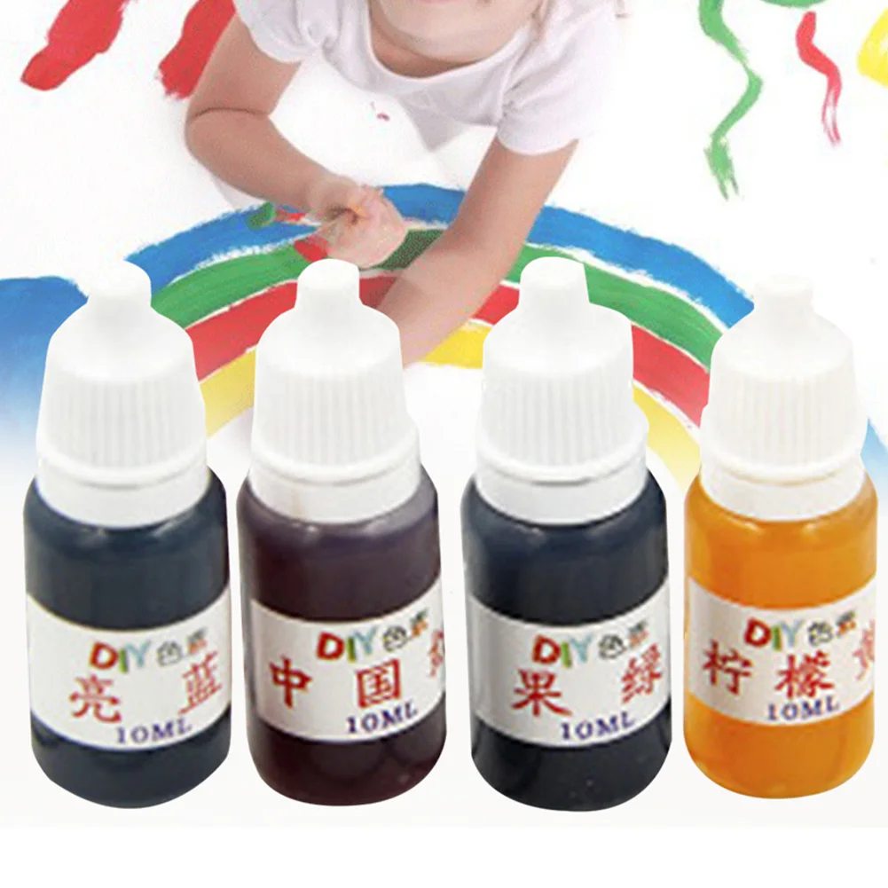 Краситель для мыла из эпоксидной смолы 4 шт. жидкий пигмент художественного