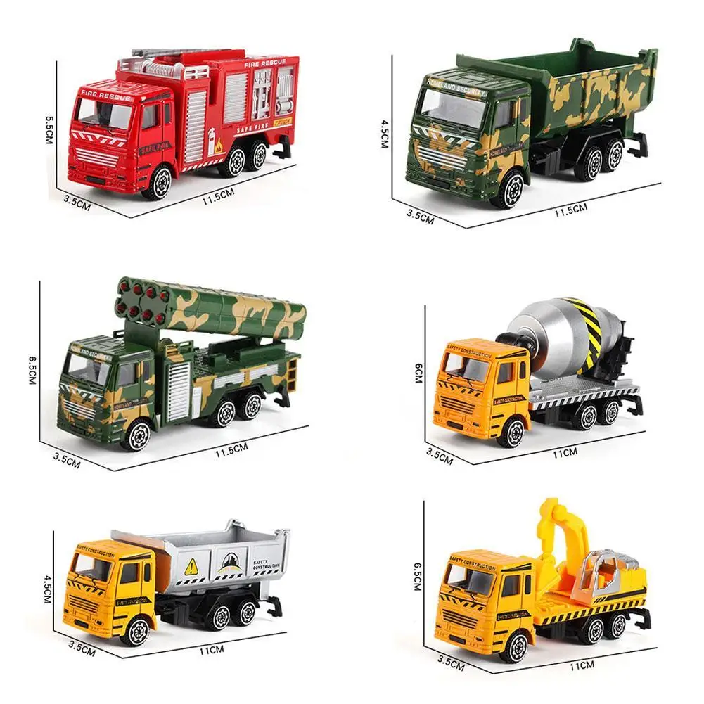 

Fire Rescue Present Toys Alloy Engineering Toy Mining Car Truck Toy car model Children's Birthday Gift For childrenToy Vehicles