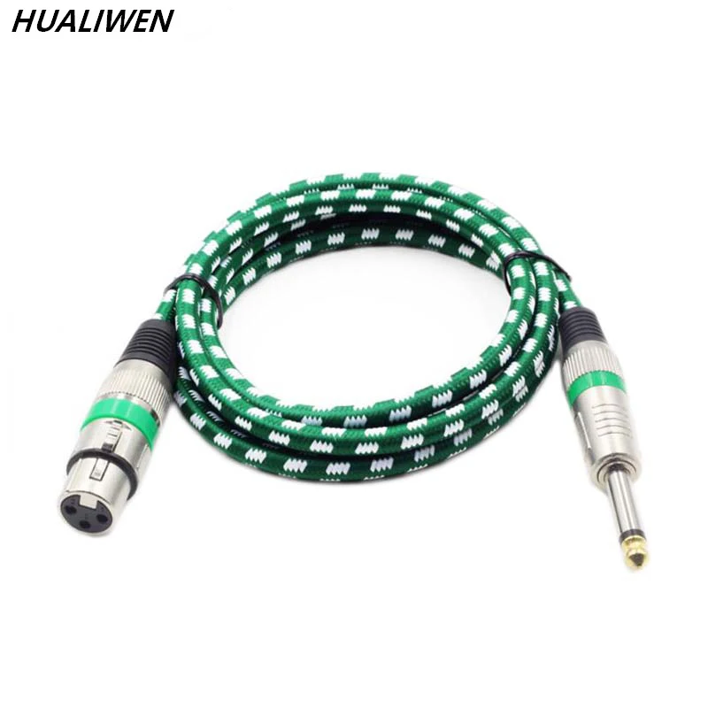 6 35 цветов 3 м Плетеный гитарный кабель провод для гитары пушка Балансирующий DMX512