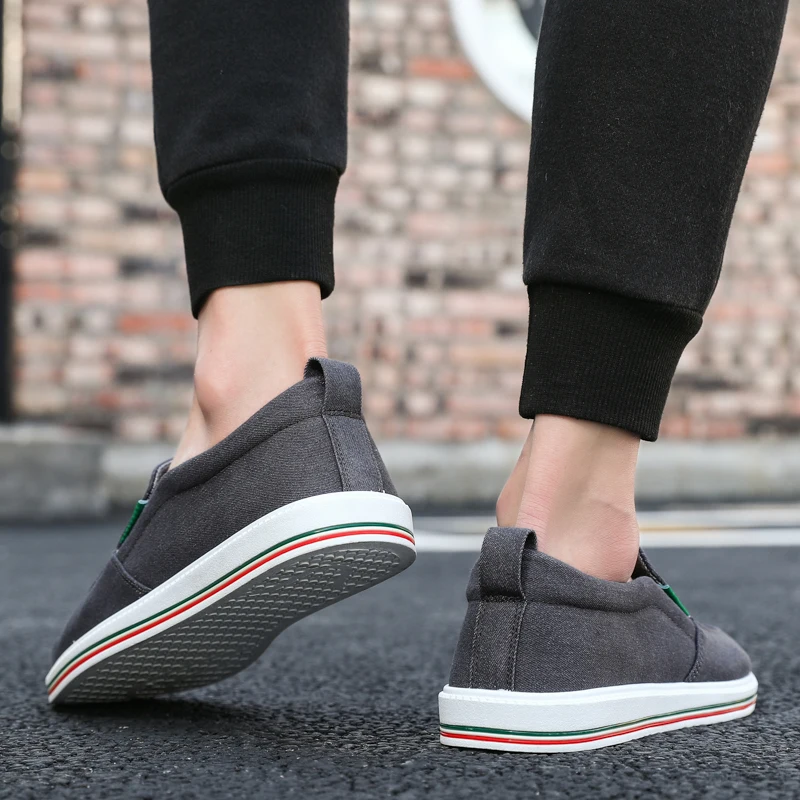 Summer Men's Shoes Denim Men Casual Comfortable Breathable Canvas Outdoor Non-slip for Mans Footwear | Обувь