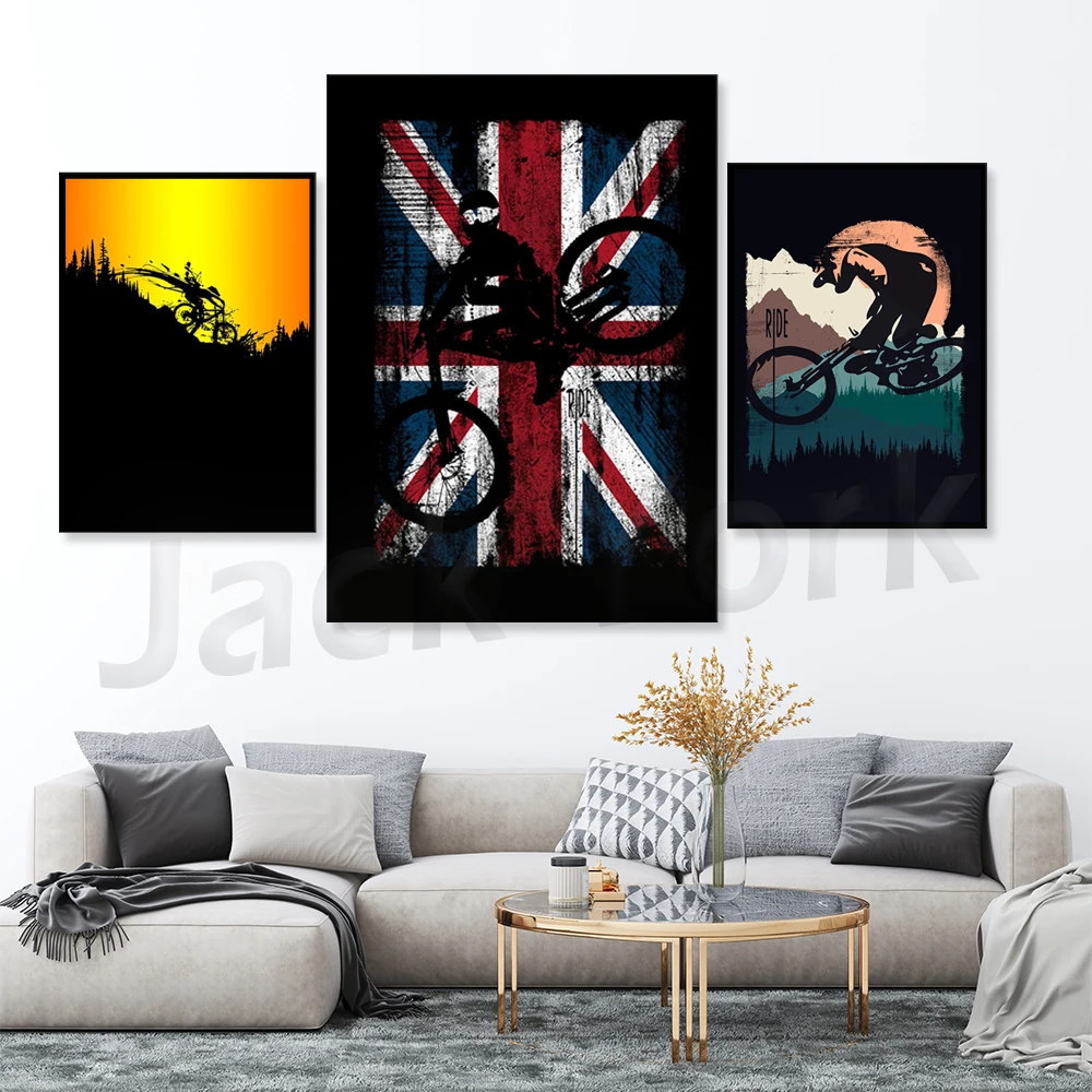 

Mountain Bike Art Print ~ Gift for Mountain Biker ~ Mountain Biking Poster ~ Bike Art ~ Biking