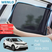 for toyota chr 2018 2021 front windshield car sunshade side window blind sun shade magnet child visor foldable mesh curtain net