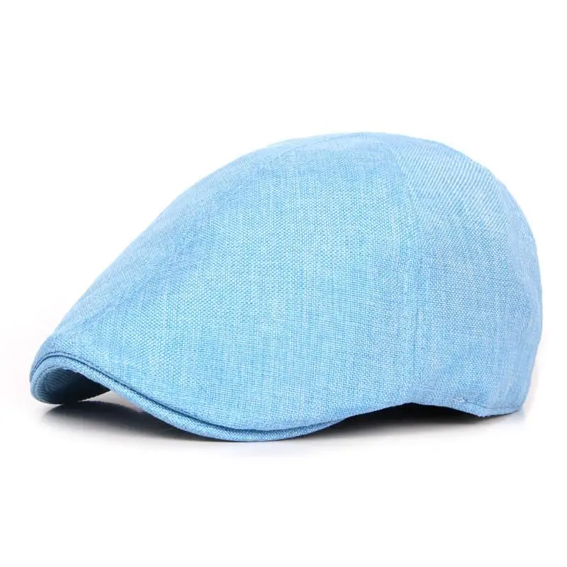 

Ldslyjr 2021 Cotton Spring Summer Candy Color Newsboy Caps Flat Peaked Cap Men and Women Painter Beret Hats 44