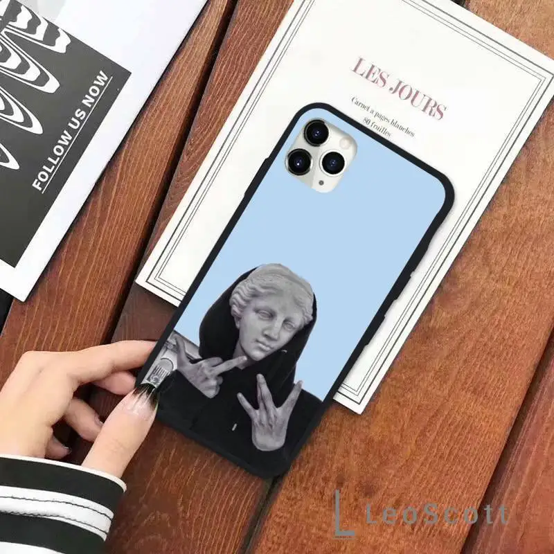 

Statue Abstract Art David Medusa Phone Case for iPhone 11 12 pro XS MAX 8 7 6 6S Plus X 5S SE 2020 XR Soft silicone