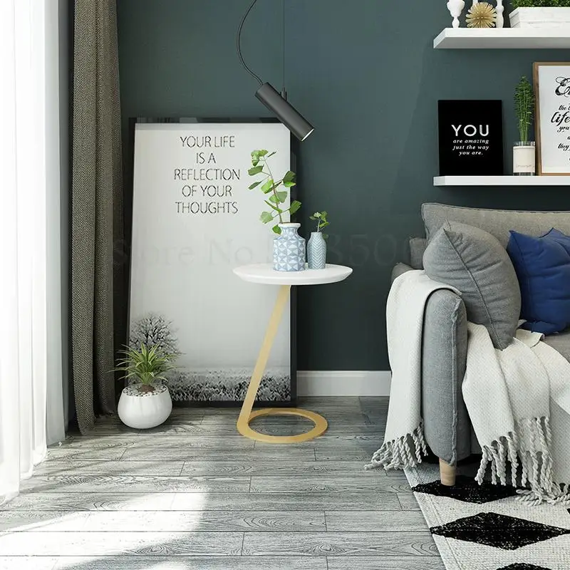 Creative Simple Round Small Coffee Table Removable Solid Wood Sofa Corner Side Nordic Lazy Bedside Mini |