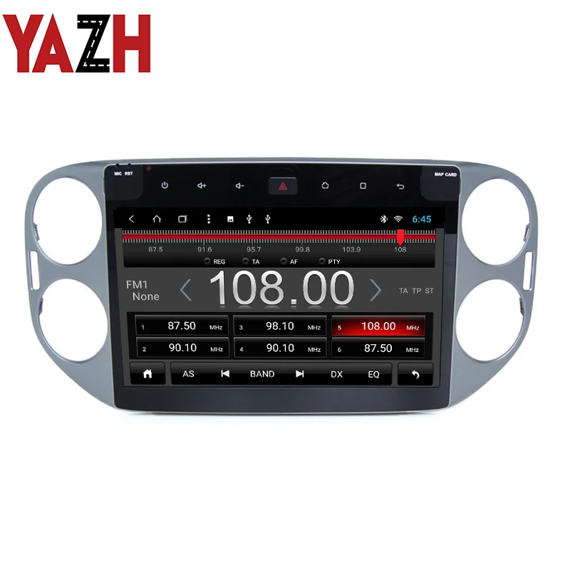YAZH 2 din 10 1 дюймов TFT LCD IPS дисплей для VolksWagen Tiguan 2013 2014 2015 с Android 9 0 Bluetooth 5 Авто GPS