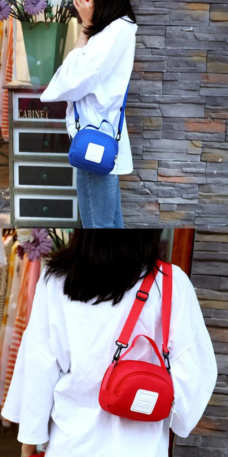 Новая многоцветная нейлоновая одна маленькая нагрудная сумка мини Курьерская