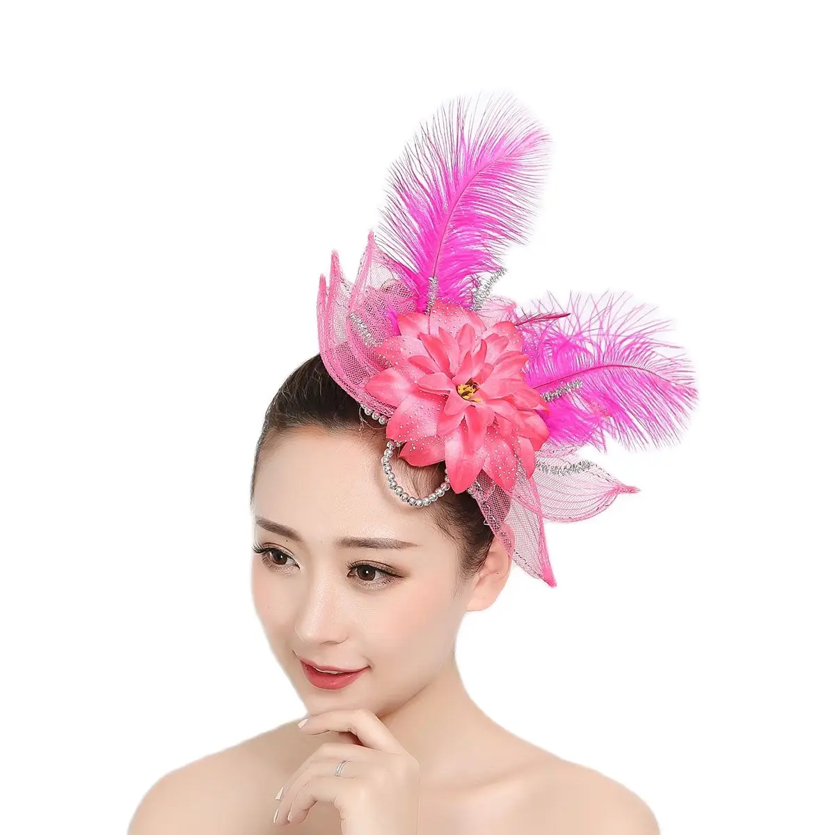 Головной убор для танцев головной с цветком выступлений аксессуары |