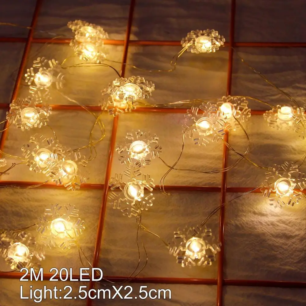 LED light string 4 QIFU Рождественский струнный светильник рождественские украшения для дома Рождество украшения Noel рождественские подарки счастливый год - Цвет: LED light string 4