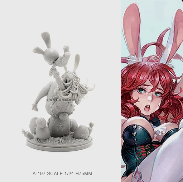 1/24 статуэтка в виде Наборы с изображением кролика Банни Красота модель