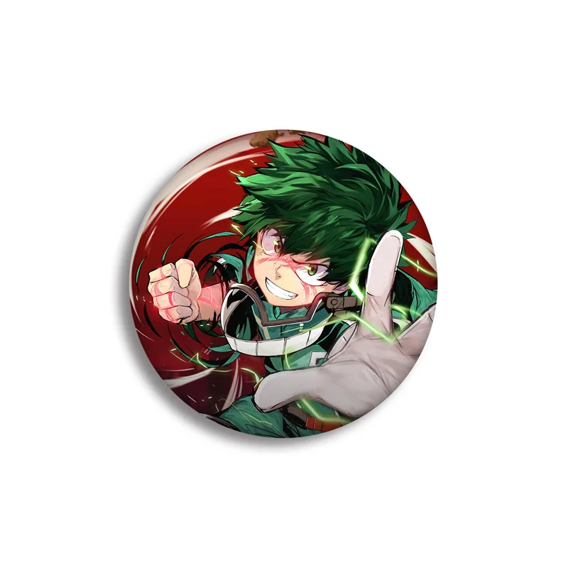 

Anime My Hero Academia Badges on a Backpack Bakugou Katsuki Icon Pins Badge Decoration Brooches Metal Badges For Clothes Bag DIY