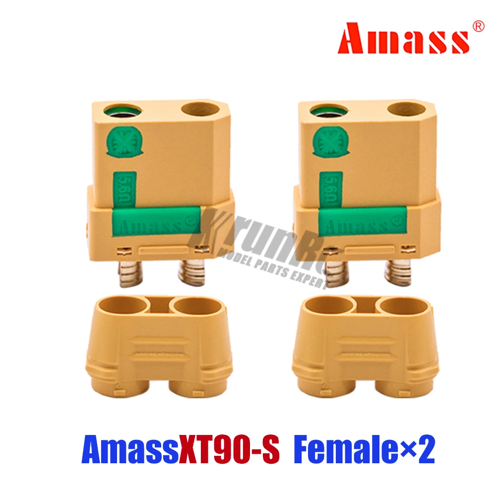 XT90S 2Female 2 пары XT90-S штекер XT90 обновления огнеупорные стреляющая Зажигалка для дистанционно управляемого летательного аппарата мужского и женского пола - Цвет: XT90S 2Female