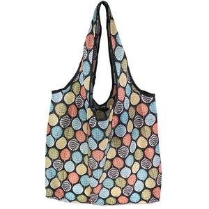 Легкая многоразовая сумка-тоут с широким ремешком для ежедневной путешествий, дома, покупок, мягкая складная сумка для хранения продуктов с защитой от разрывов