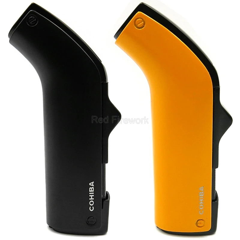 COHIBA гаджеты желтый/черный металл 2 Ветрозащитный струйный фонарь