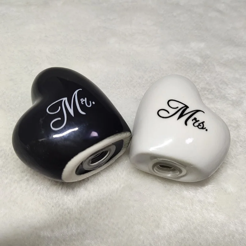 SG 200 шт. (100 пар/лот шейкеры в форме сердца для соли и перца Mr. & mrs керамические