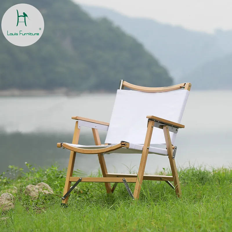 Louis мода твердая древесина складной переносной стул крытый дворик легкие с