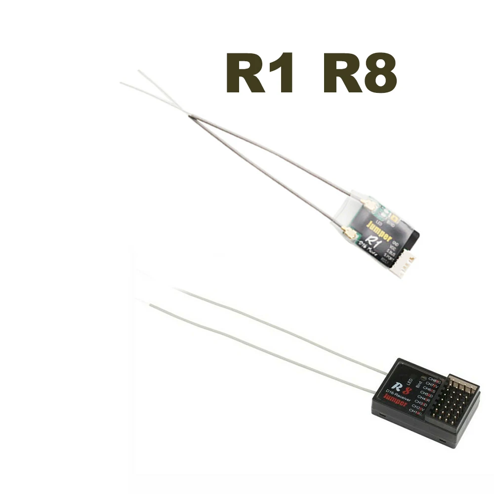 Приемник Jumper R1/R8 16CH Sbus для T16 Pro plus Frsky D16 D8 Mode радиоприемник совместимый с