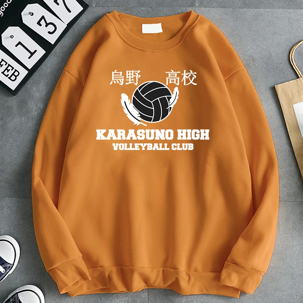 

Толстовки Karasuno с рисунком для старшей школы, уличная одежда с принтом Haikyuu, свитшоты в стиле Харадзюку с винтажным графическим принтом, топы ...