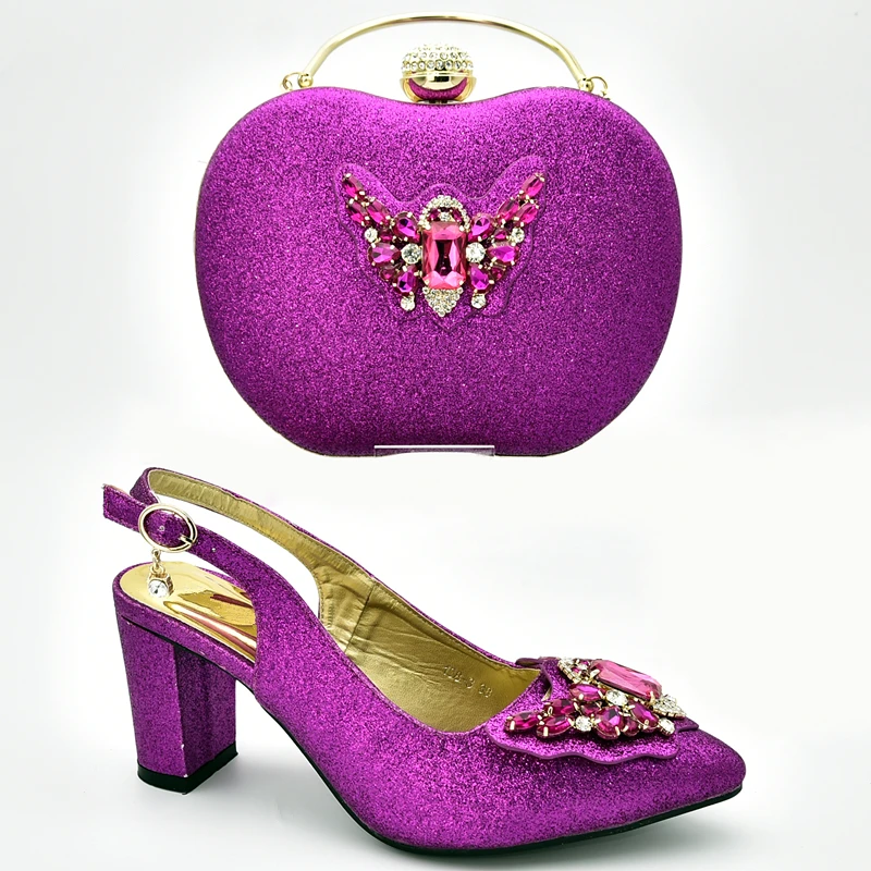 Новое поступление комплект женской обуви и сумочек итальянская роскошная модель