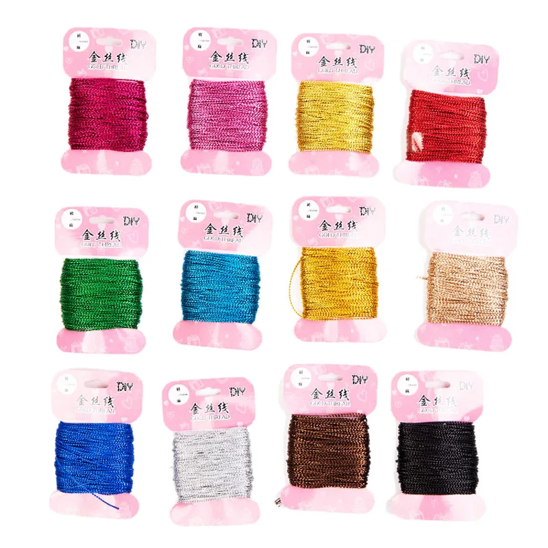 

20 ярдов 1 мм Золотая проволока, сделай сам, свадебное украшение, ротанговая подарочная упаковка букета, веревка