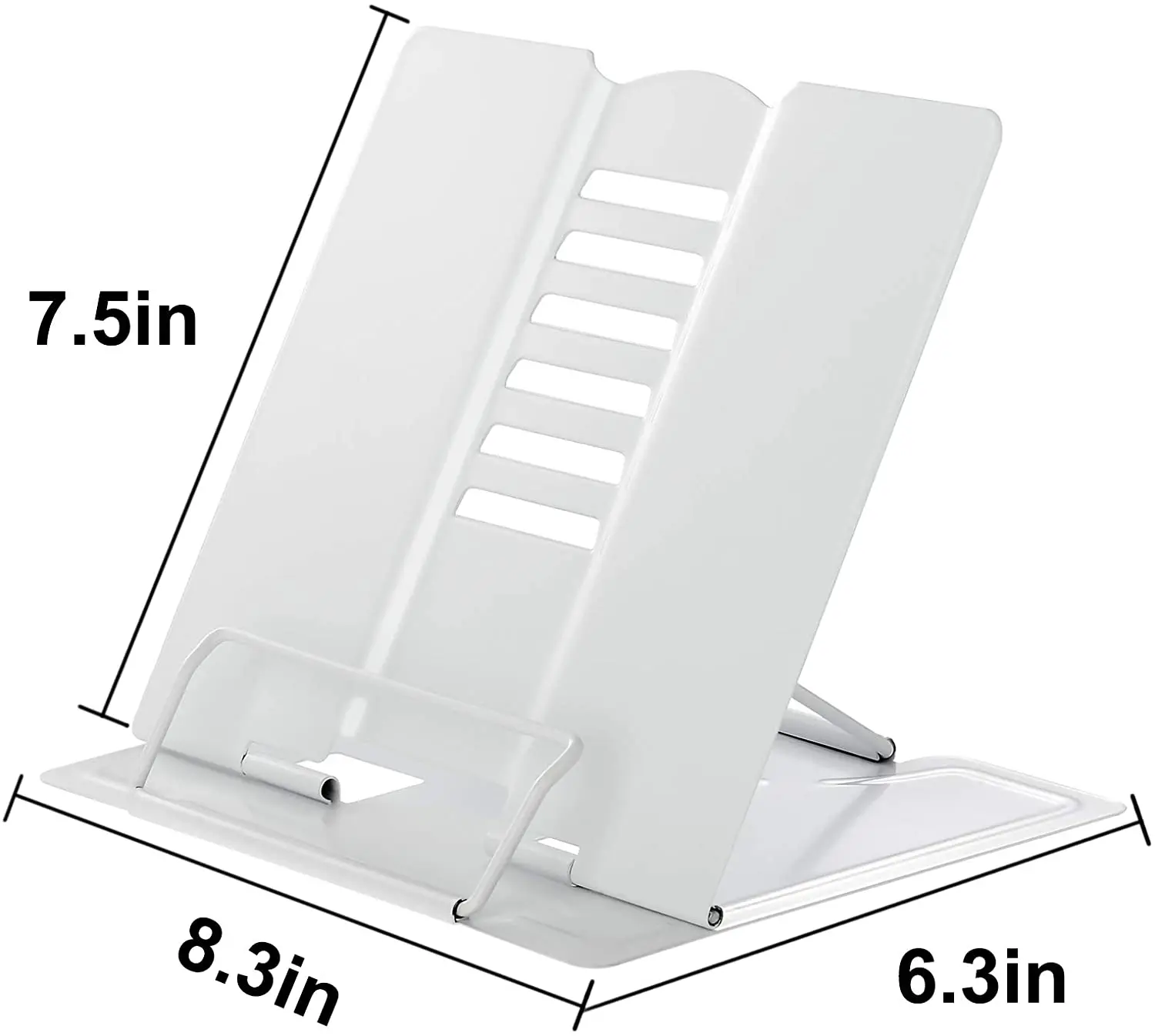 Desk Book Stand Holder for Reading Adjustable Cookbook Heavy Duty Metal Recipes Music Books Tablet | Мебель