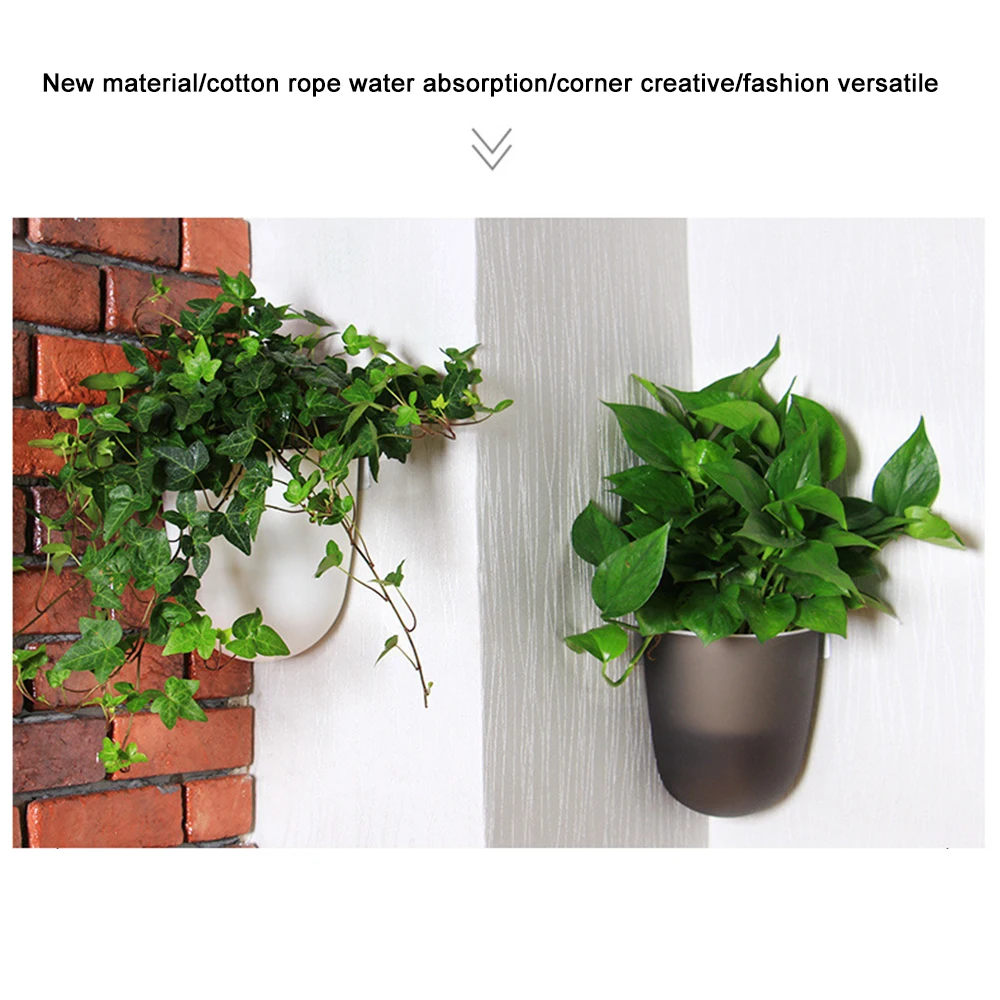 Настенный цветочный горшок настенный твердый трехмерный подвесной угловой