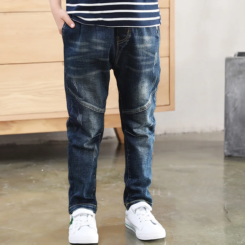 Джинсы для мальчиков с эластичным поясом в ковбойском стиле | Мать и ребенок