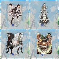 attack on titan anime figure acrylic stand model toys two sided action desktop decoration toy collection props