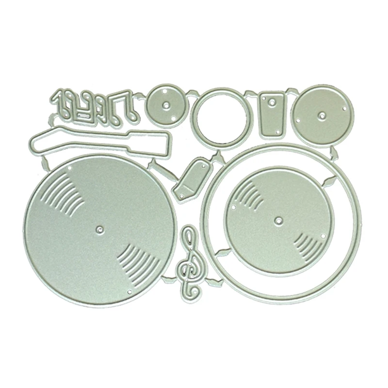 

Creative Music Phonograph Shape Cutting Dies Embossing Blade Punch Stencils Dies