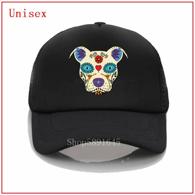 Женская соломенная шляпа Pit Bull Sugar Skull Bulldog gorras para hombre Регулируемая Кепка для