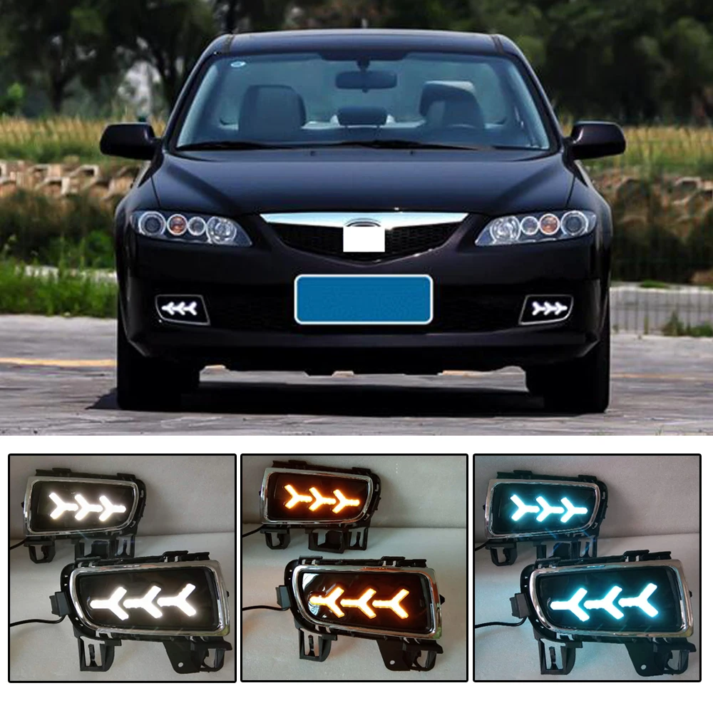 CAPQX 1 пара для Mazda 6 Mazda6 2006 2007 2008 2009 углеродное волокно ремонт переднего бампера