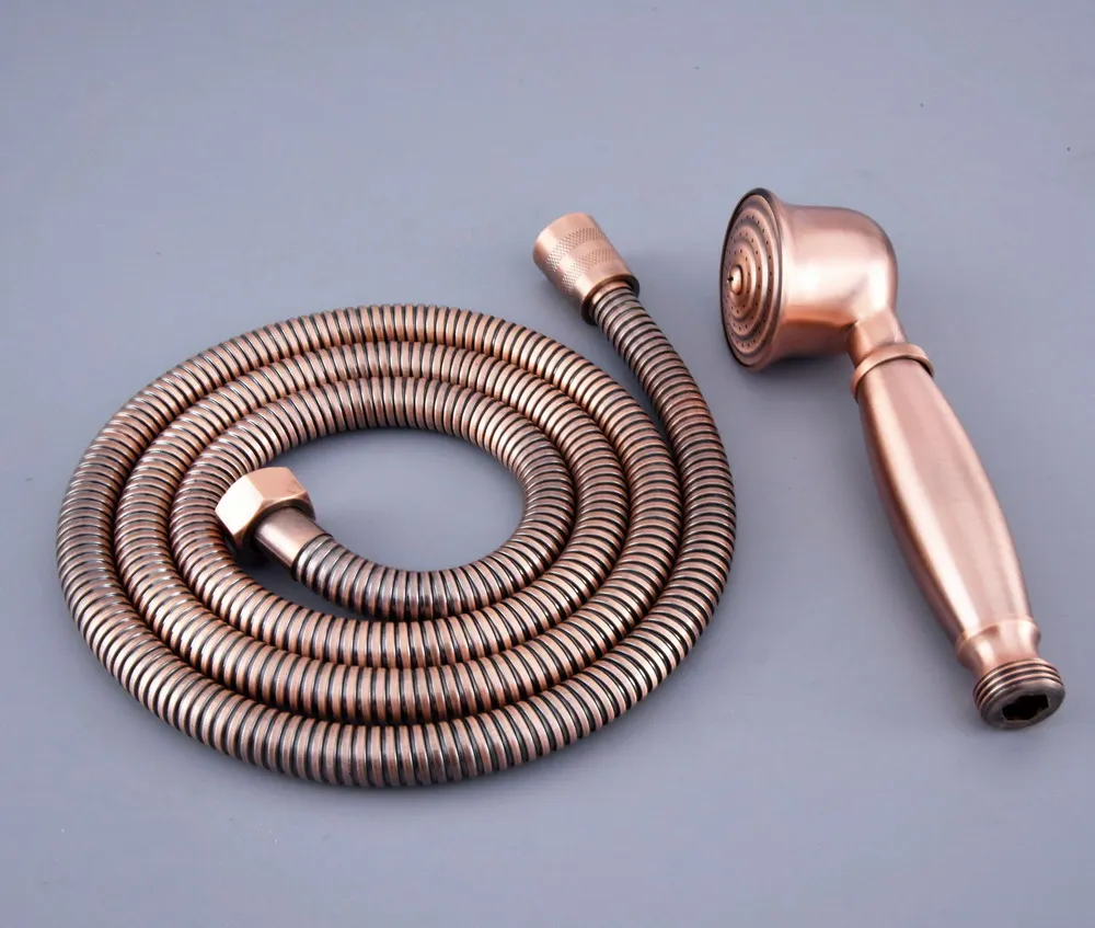 Античная красная медная латунь в форме телефона ручная Лейка для душа 1 5 м mhh127 |