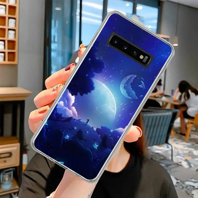 Beautiful view at night Phone Case transparent for Samsung S10 plus S10 E(lite) S6 S7 edge S8 S9 Plus Brand