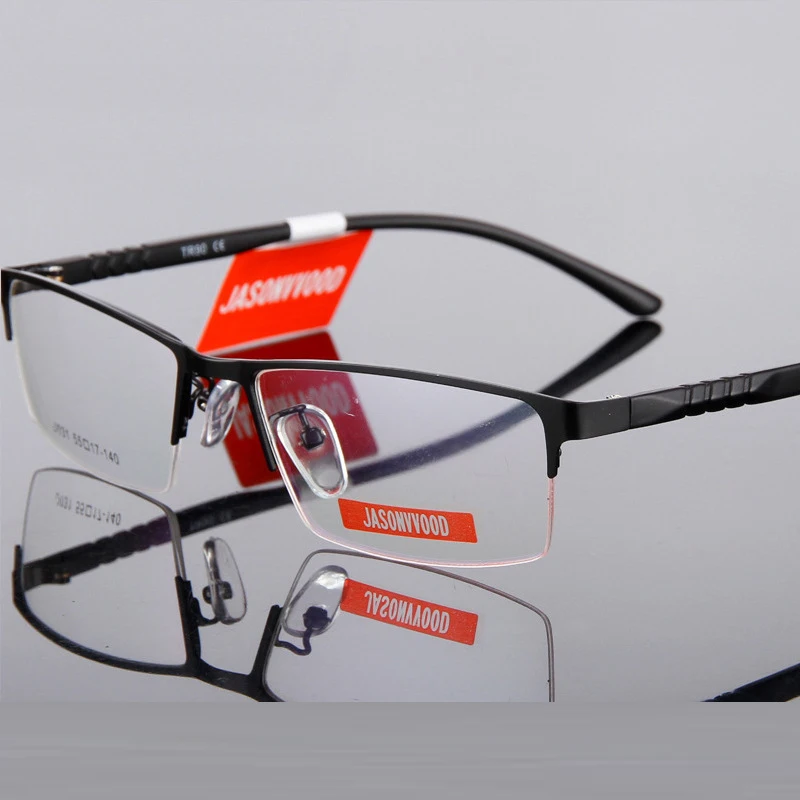 Модная новая деловая мужская оправа для очков плоская зеркальная металлическая