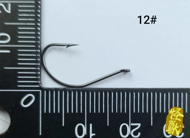 Fishing Hook Slight Slime Thin Hooks Stream High Carbon Steel Barbed Fishhook Lot 20 Pieces Sale