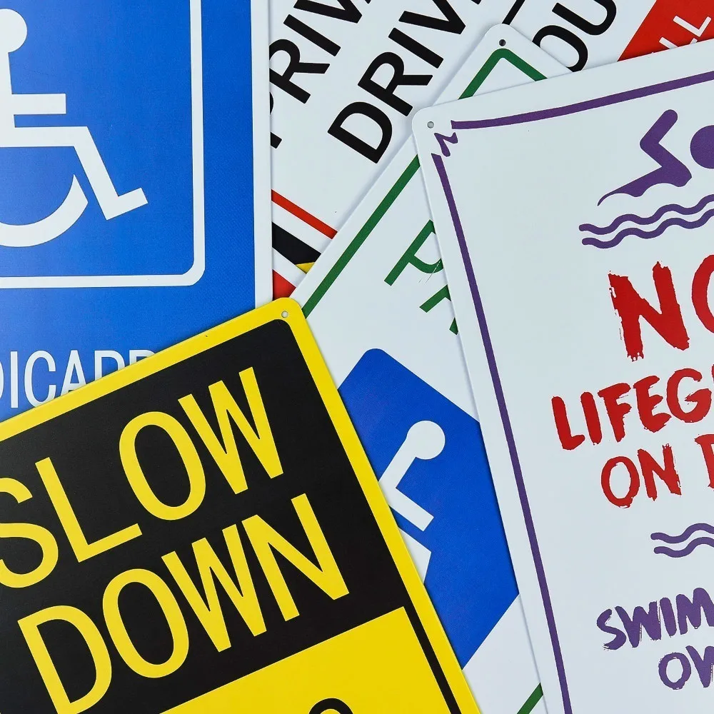 

Notice sign: Parking Area Under Camera Surveillance and Security Patrols Label, Metal Sign