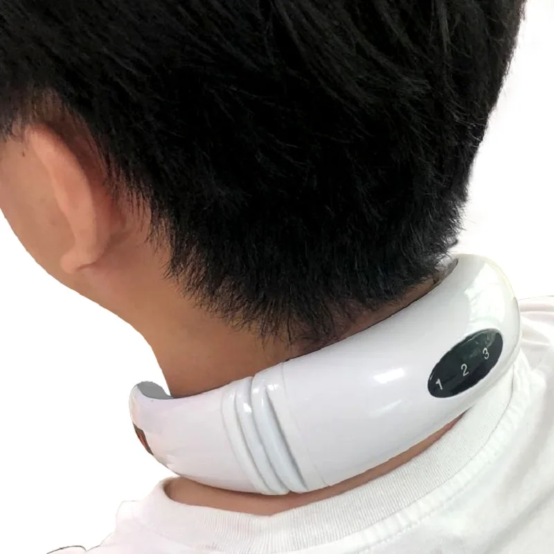 

Bisd Electric Pulse Cervical Massager USB Charging 6 Kinds Modes 16 Kinds Of Strength Heating Pain Relief Back & Neck Massage
