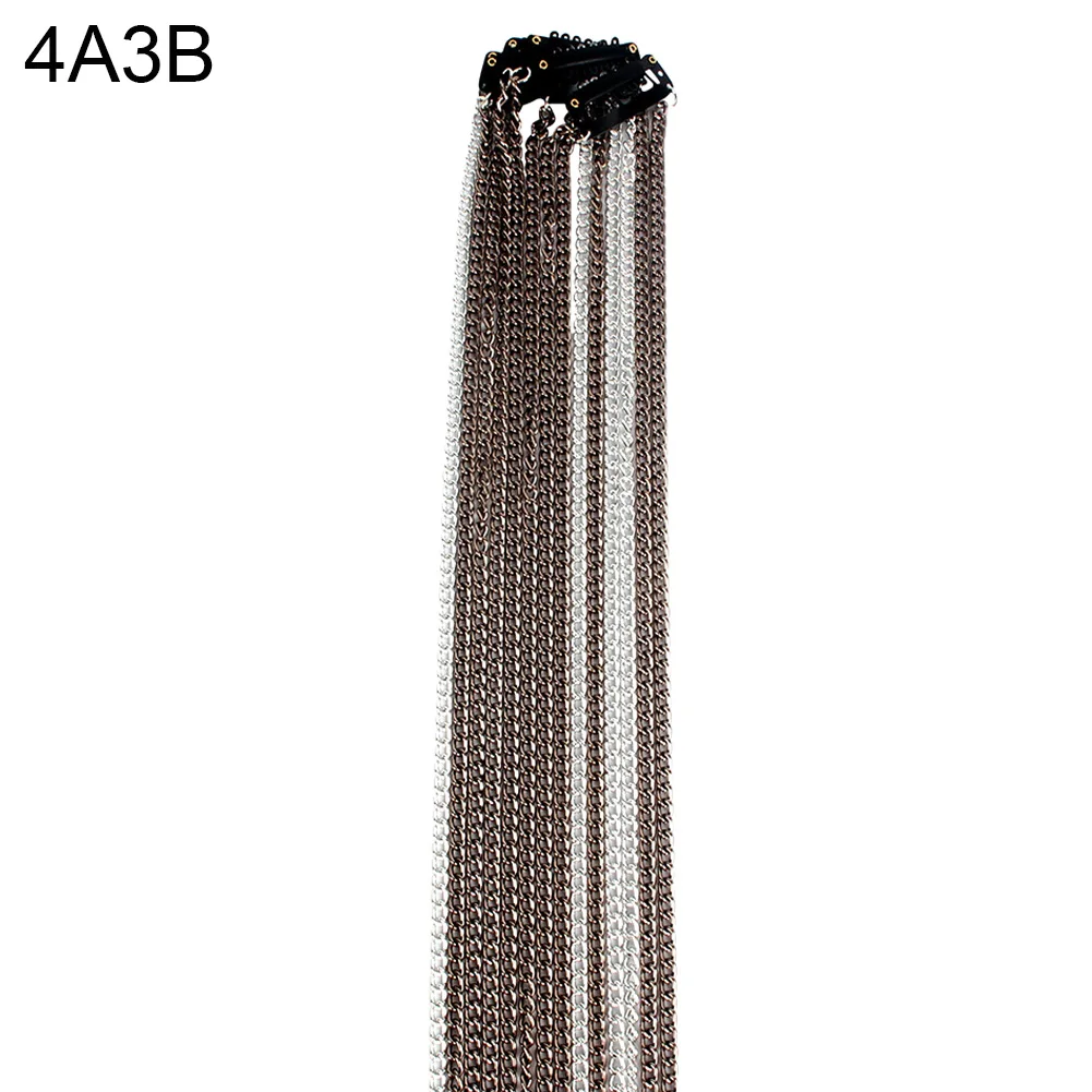 Женские Многожильный Жемчужное Ожерелье Длинные накладные волосы на клипсах