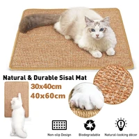 natural sisal cat scratching mat protecting furniture cat scratcher board climbing tower tree sisal toy cat claw care product