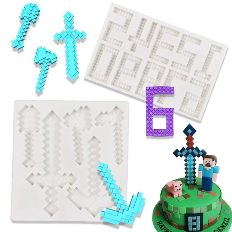 Строительные блоки цифры 0-9 форма для шоколада украшение торта из жидкого