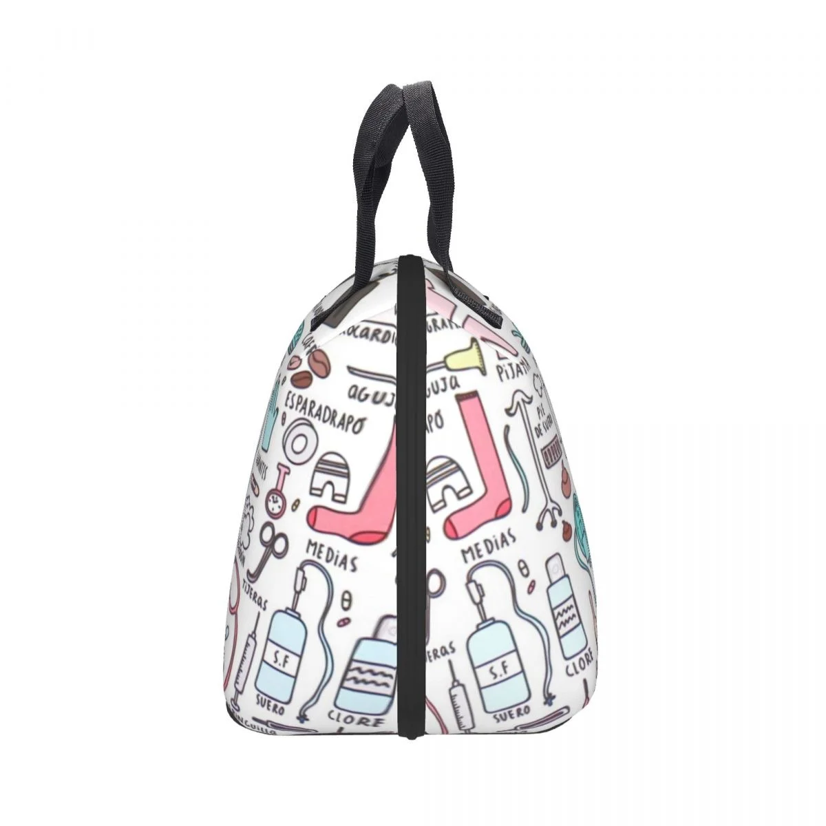 

Дорожная сумка для медсестер, Изолированные сумки для обеда, Женская мультяшная медсестра с принтом, чехол для еды, школьный охладитель, Теп...