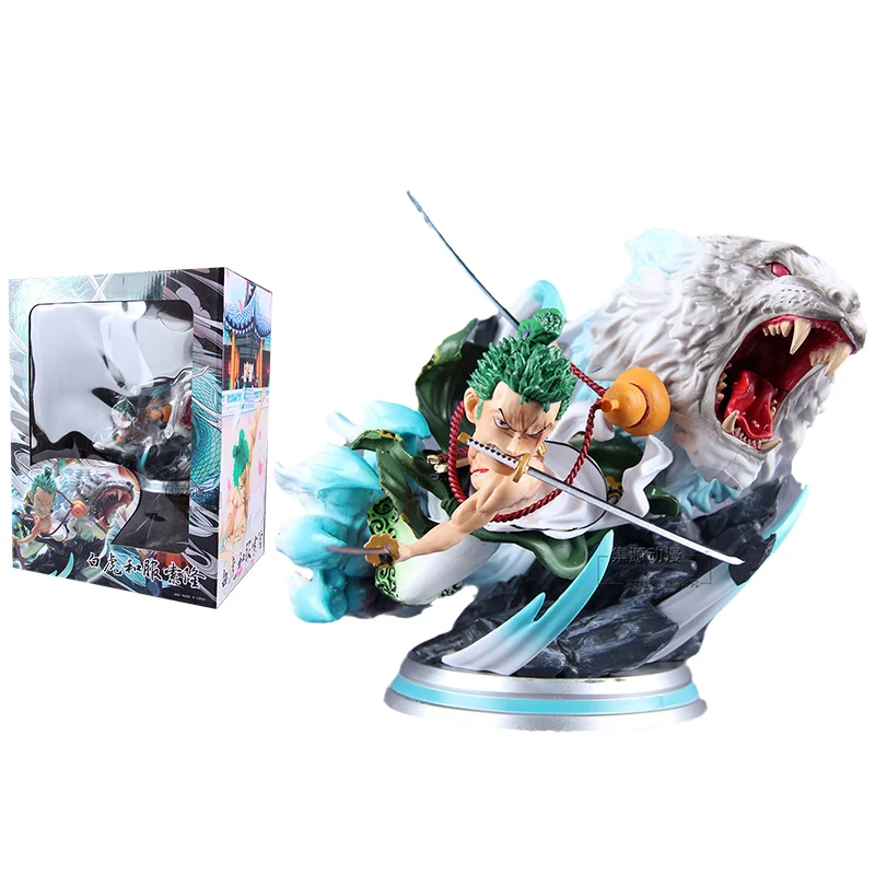 

One Piece Figure Santoryu White Tiger Roronoa Zoro Anime Figure Battle Special Effect Model Action Toy Figure Toys for Children