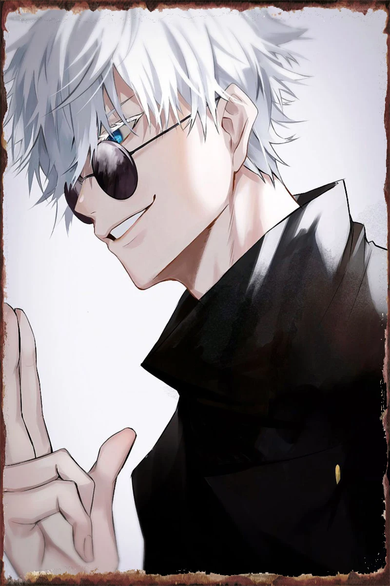 

SATORU GOJO Metal Sign Tin Sign Tin Plates Wall Decor Room Decoration Retro Vintage For Art Man Cave Cafe Pub Home Club